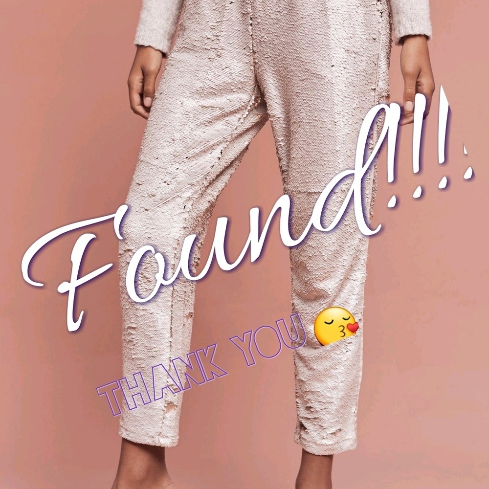 *ISO* Anthropologie Hei Hei shift sequin joggers